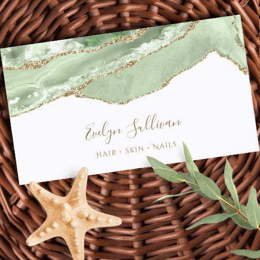 Jade Green Agaat visitekaartje