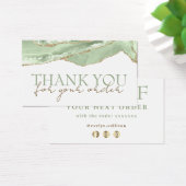 Jade green agate merci carte de réduction (Bureau)