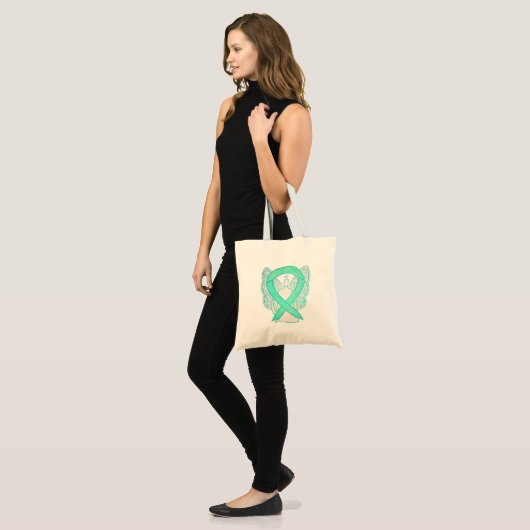 Jade Green Awareness Ribbon Art Custom Sac fourre- (Devant (modèle))