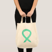 Jade Green Awareness Ribbon Art Custom Sac fourre- (Devant (produit))