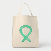 Jade Green Awareness Ribbon Art Custom Sac fourre- (Devant)