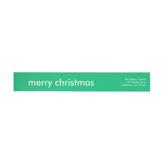 Jade Green kerst | Vibrant Minimumadres (Individueel)