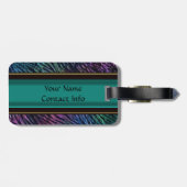 Jade Green Metal Celtic Knot Bagagelabel (Achterkant horizontaal)