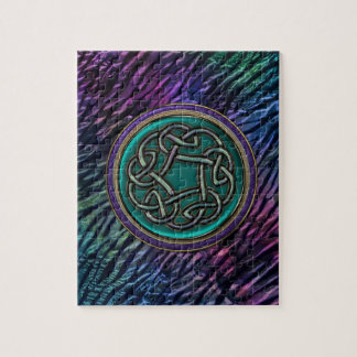 Jade Green Metal Celtic Knot Legpuzzel