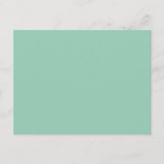 Jade Green Solid Color Briefkaart