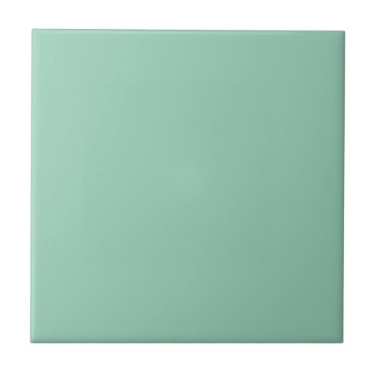 Jade Green Solid Color Tegeltje (Voorkant)