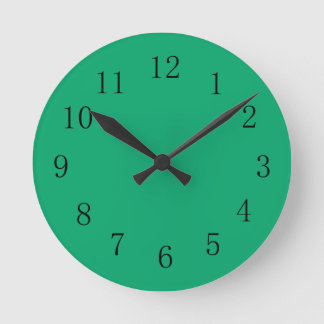 Jade Green Wall Clock Ronde Klok
