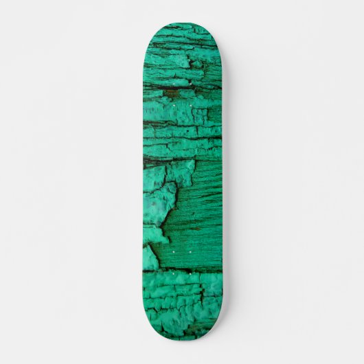 Jade green wood skateboard. skateboard (Voorkant)