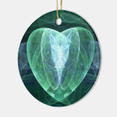 Jade Heart Keramisch Ornament (Links)