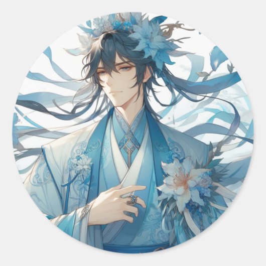 Jade Journeyman Ronde Sticker (Voorkant)