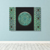 Jade Keltische Kettingen en Knoop Canvas Print (Insitu (Houten vloer))