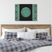 Jade Keltische Kettingen en Knoop Canvas Print (Insitu (Slaapkamer))