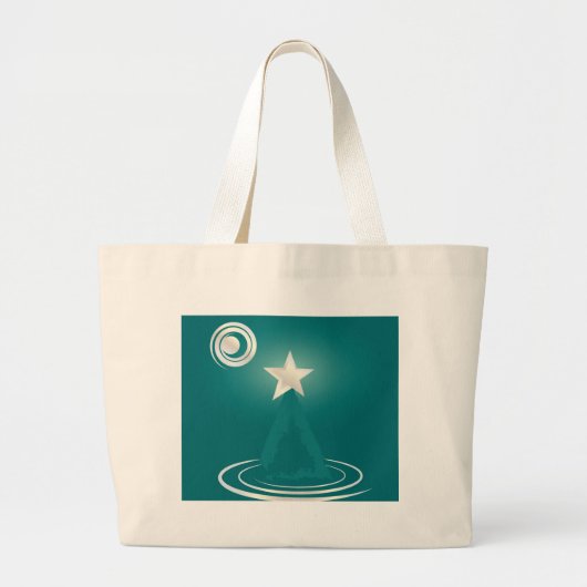 Jade Kerstdroom Grote Tote Bag (Voorkant)