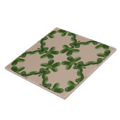 Jade Lattice in Beige Tegeltje (Zijkant)