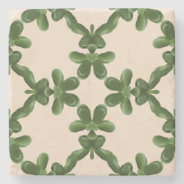 Jade Lattice in Cream Stenen Onderzetter