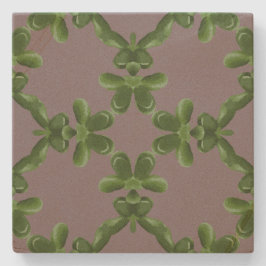 Jade Lattice in Dusty Lilac Stenen Onderzetter