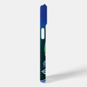 Jade Majesty Elegante Groene en blauwe pauw Case-Mate iPhone Case (Achterkant / Rechts)