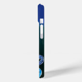Jade Majesty Elegante Groene en blauwe pauw Case-Mate iPhone Case (Achterkant / Links)