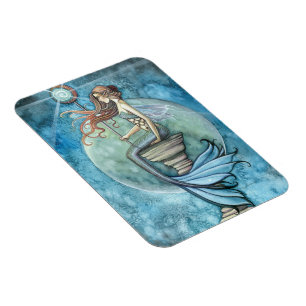 Jade Moon Mermaid Premium Vinyl Magnet