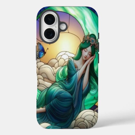 Jade Moon Resting Mobiele Telefoonhoes Case-Mate iPhone Case (Achterkant)
