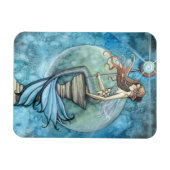 Jade Moon Zeemeermin Premium Vinyl Magneet (Horizontaal)