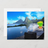 Jade Mountain Resort Briefkaart (Voorkant / Achterkant)