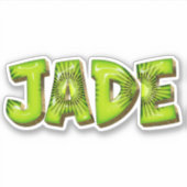 Jade Name Kiwi Design Autocollants (Devant)