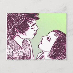 Jade & Novan   EL-Briefkaart Briefkaart