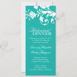 Jade Rehearsal Dinner Invitations Kaart