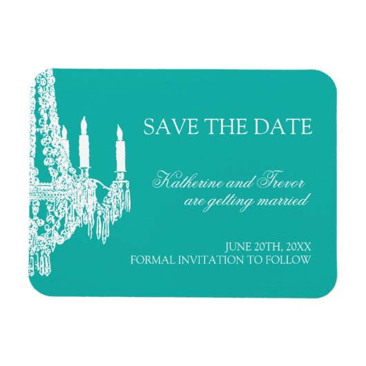 Jade Save the Date Magnets Magneet (Horizontaal)