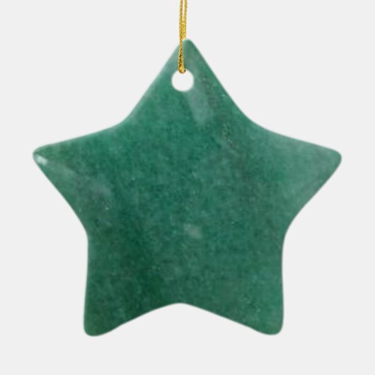 Jade Star Keramisch Ornament (Voorkant)