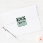 Jade Swirls Dank u Stickers (Envelop)
