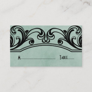 Jade  Swirls Place Card Plaatskaartje