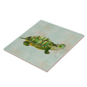 Jade Turtle Tile Tegeltje (Zijkant)