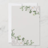 Jade vert & fleurs invitation islamique d'Asie (Dos)