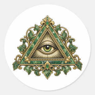 Jade Vine Oogsticker Ronde Sticker