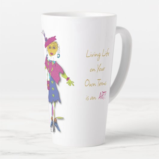 Jade - Vivre la vie comme une tasse Art Latte (Angle droit)