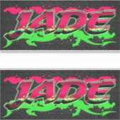 Jade Vorname Name Graffiti Aufkleber Sticker (Voorkant)