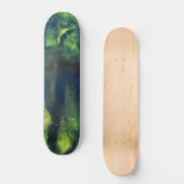 Jaded Lover 1 Deck de skateboard abstrait vert pro (Recto)