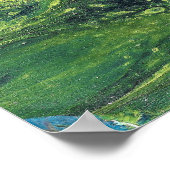 Jaded Lover 1 Deep Green Abstract Art Print (Hoek)