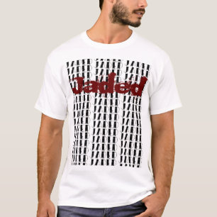JADED op een witte katoenen T-shirt voor vrouwen o