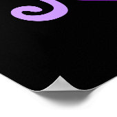 Jaden in het Paars Poster (Hoek)