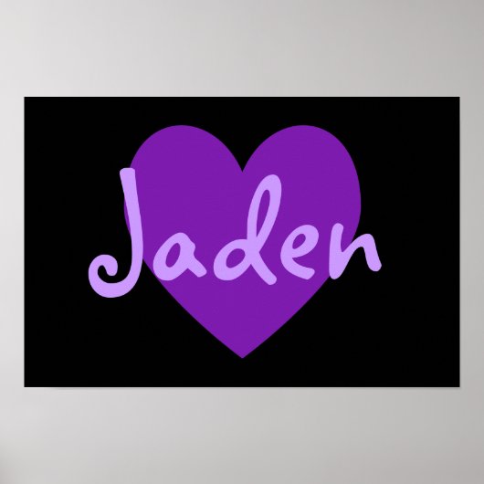 Jaden in het Paars Poster (Voorkant)