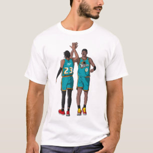 Jaden Ivey en Jalen Duren - Detroit Basketball T-shirt