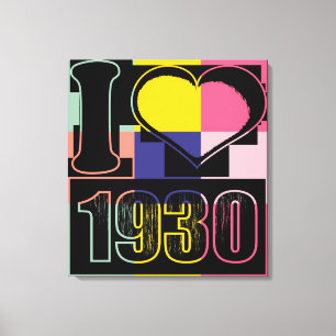 J'adore 1930 - Toile emballée Art Pop