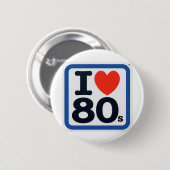 J'adore Badge des années 80 (Devant & derrière)