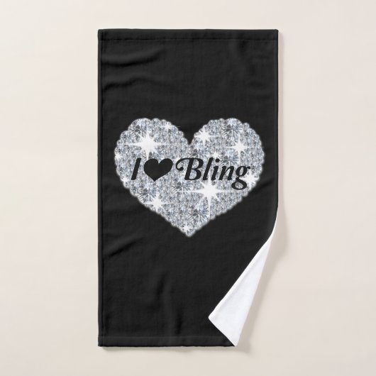 J'adore Bling 3 Pièce Serviette Set (Serviette à main)