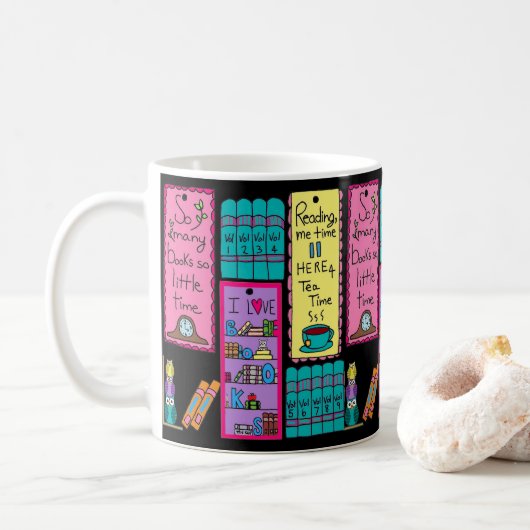 J'adore Books Mug (Avec donut)