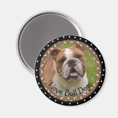 J'adore Bull Dogs Magnet (Recto/Verso)