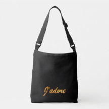 J'adore Canvas Messenger Tas